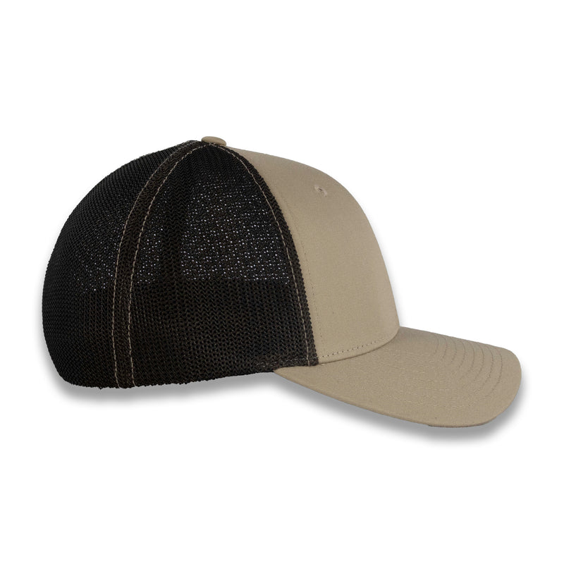 Richardson R-Flex Trucker Cap - Khaki/Coffee