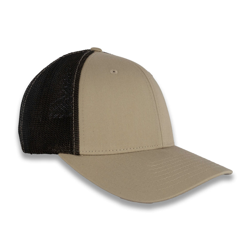 Richardson R-Flex Trucker Cap - Khaki/Coffee
