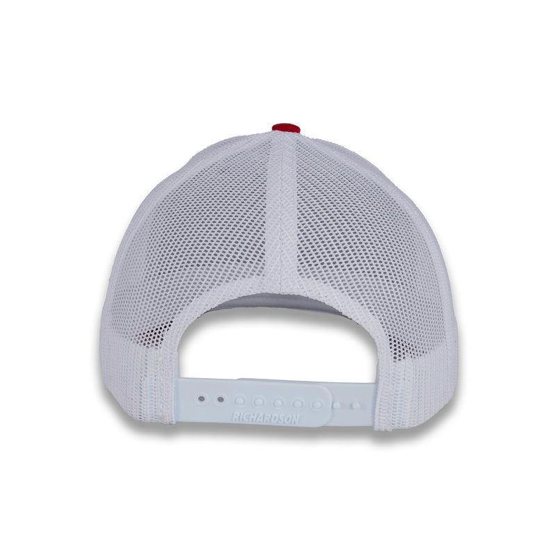 Richardson 112 Tri-Color Trucker - Navy/White/Red