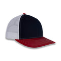 Richardson 112 Tri-Color Trucker - Navy/White/Red