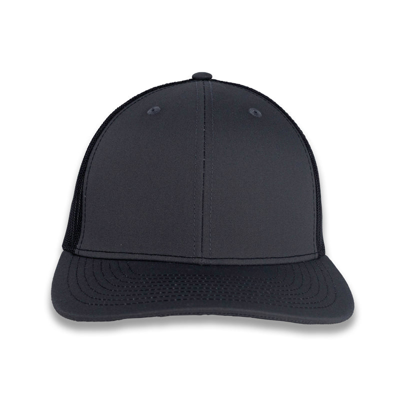 Richardson 112 Split Trucker - Charcoal/Black