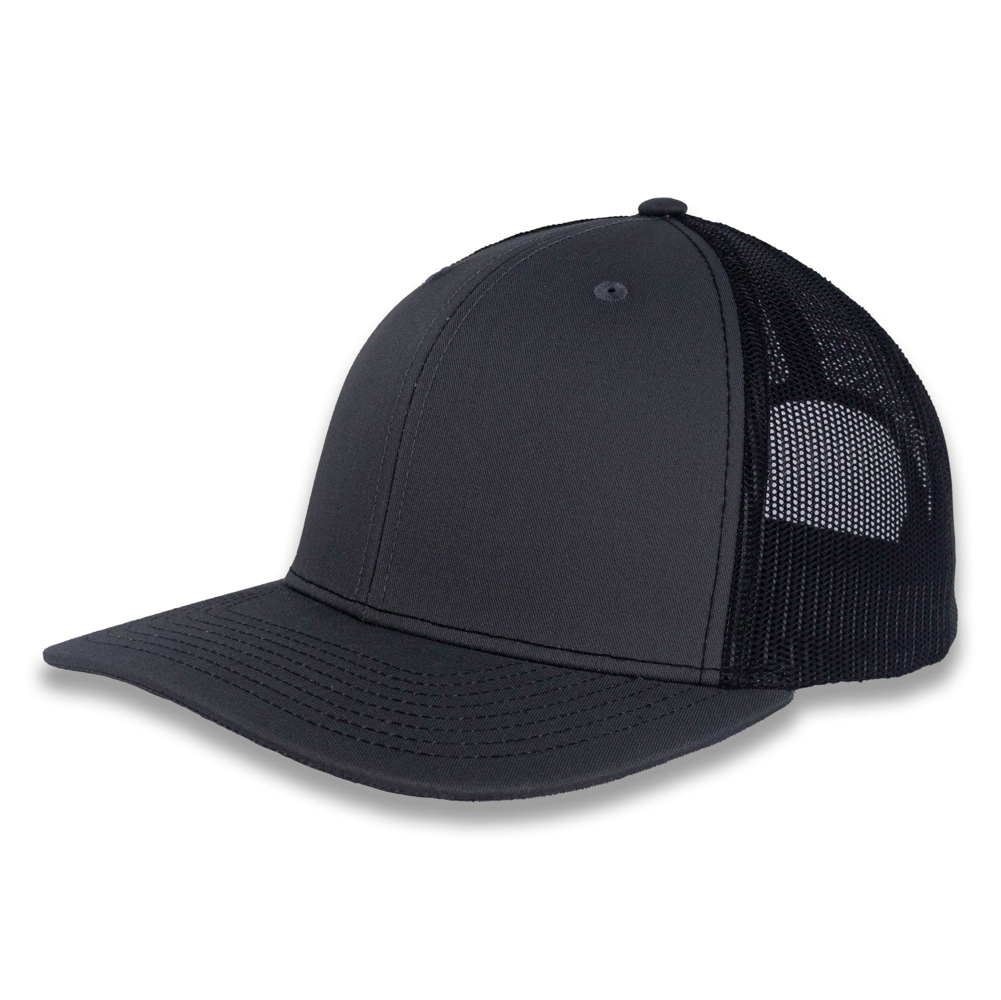 Richardson 112 Split Trucker - Charcoal/Black