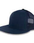 Yupoong Five-Panel Classic Mesh Trucker's Cap - Navy