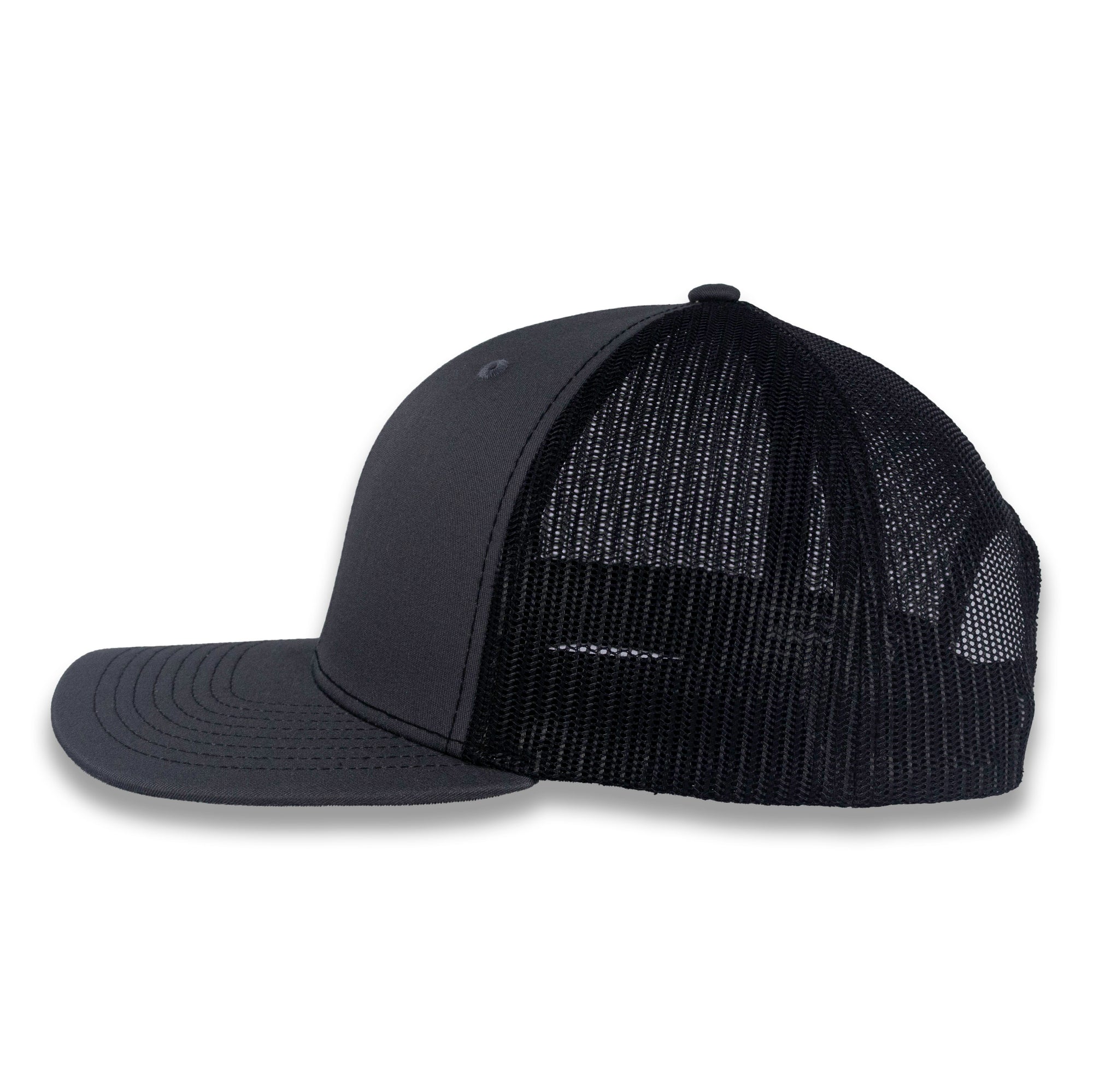 Richardson 112 Split Trucker - Charcoal/Black