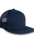 Yupoong Five-Panel Classic Mesh Trucker's Cap - Navy