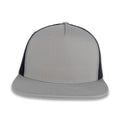 Yupoong Five-Panel Classic Mesh Trucker's Cap - Silver/Black