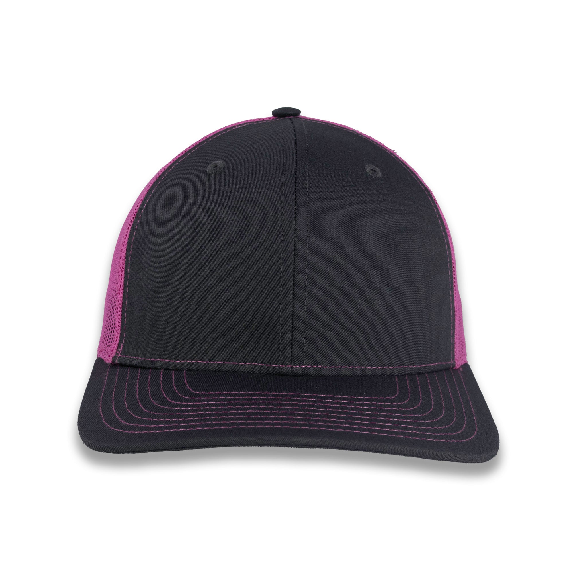 Richardson 112 Split Trucker - Charcoal/Pink