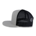 Yupoong Five-Panel Classic Mesh Trucker's Cap - Silver/Black