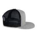 Yupoong Five-Panel Classic Mesh Trucker's Cap - Silver/Black