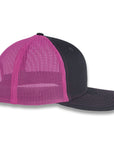 Richardson 112 Split Trucker - Charcoal/Pink