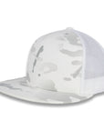 Yupoong Five-Panel Classic Mesh Trucker's Cap - Multicam Alpine/White