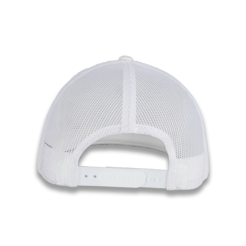 Yupoong Five-Panel Classic Mesh Trucker's Cap - Multicam Alpine/White