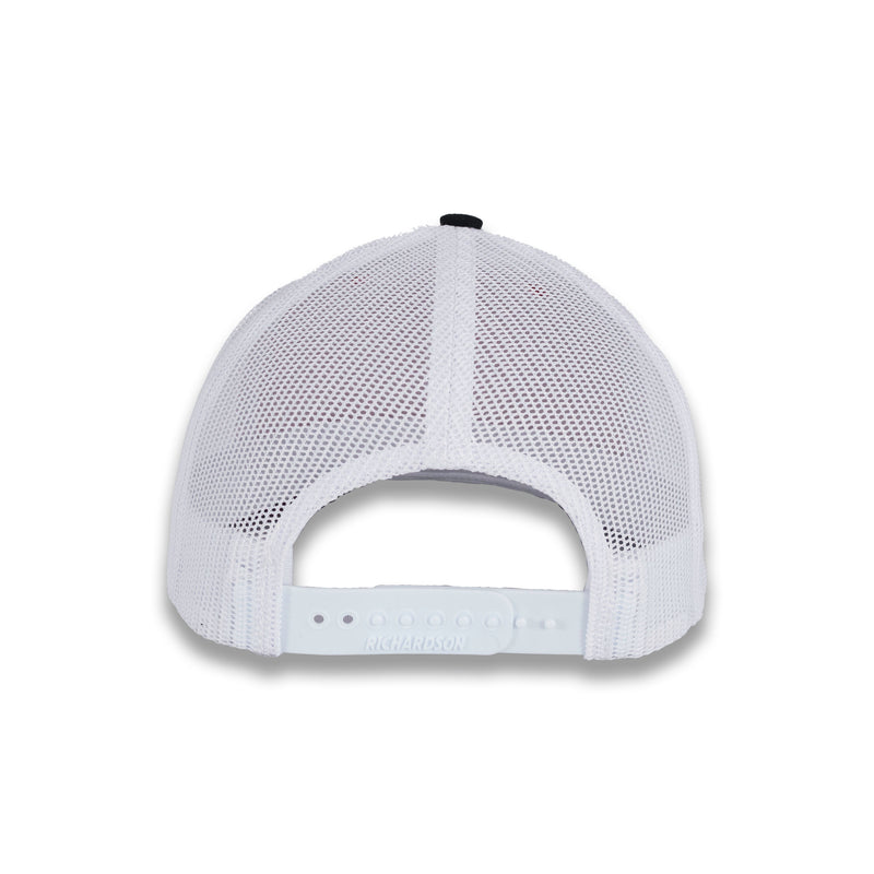 Richardson 112 Tri-Color Trucker - Red/White/Black