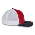 Richardson 112 Tri-Color Trucker - Red/White/Black