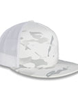 Yupoong Five-Panel Classic Mesh Trucker's Cap - Multicam Alpine/White