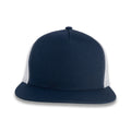 Yupoong Five-Panel Classic Mesh Trucker's Cap - Navy/White