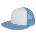 Yupoong Five-Panel Classic Mesh Trucker's Cap - Carolina Blue/White/Carolina Blue