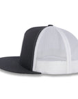 Yupoong Five-Panel Classic Mesh Trucker's Cap - Charcoal/White