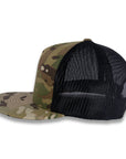 Yupoong Five-Panel Classic Mesh Trucker's Cap - Multicam Green/Black