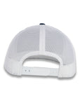 Yupoong Five-Panel Classic Mesh Trucker's Cap - Navy/White
