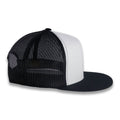 Yupoong Five-Panel Classic Mesh Trucker's Cap - Black/White/Black