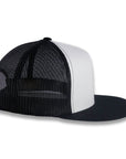 Yupoong Five-Panel Classic Mesh Trucker's Cap - Black/White/Black