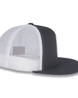 Yupoong Five-Panel Classic Mesh Trucker's Cap - Charcoal/White