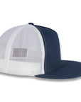 Yupoong Five-Panel Classic Mesh Trucker's Cap - Navy/White