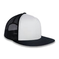 Yupoong Five-Panel Classic Mesh Trucker's Cap - Black/White/Black