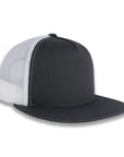 Yupoong Five-Panel Classic Mesh Trucker's Cap - Charcoal/White