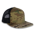 Yupoong Five-Panel Classic Mesh Trucker's Cap - Multicam Green/Black