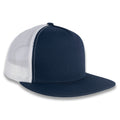 Yupoong Five-Panel Classic Mesh Trucker's Cap - Navy/White