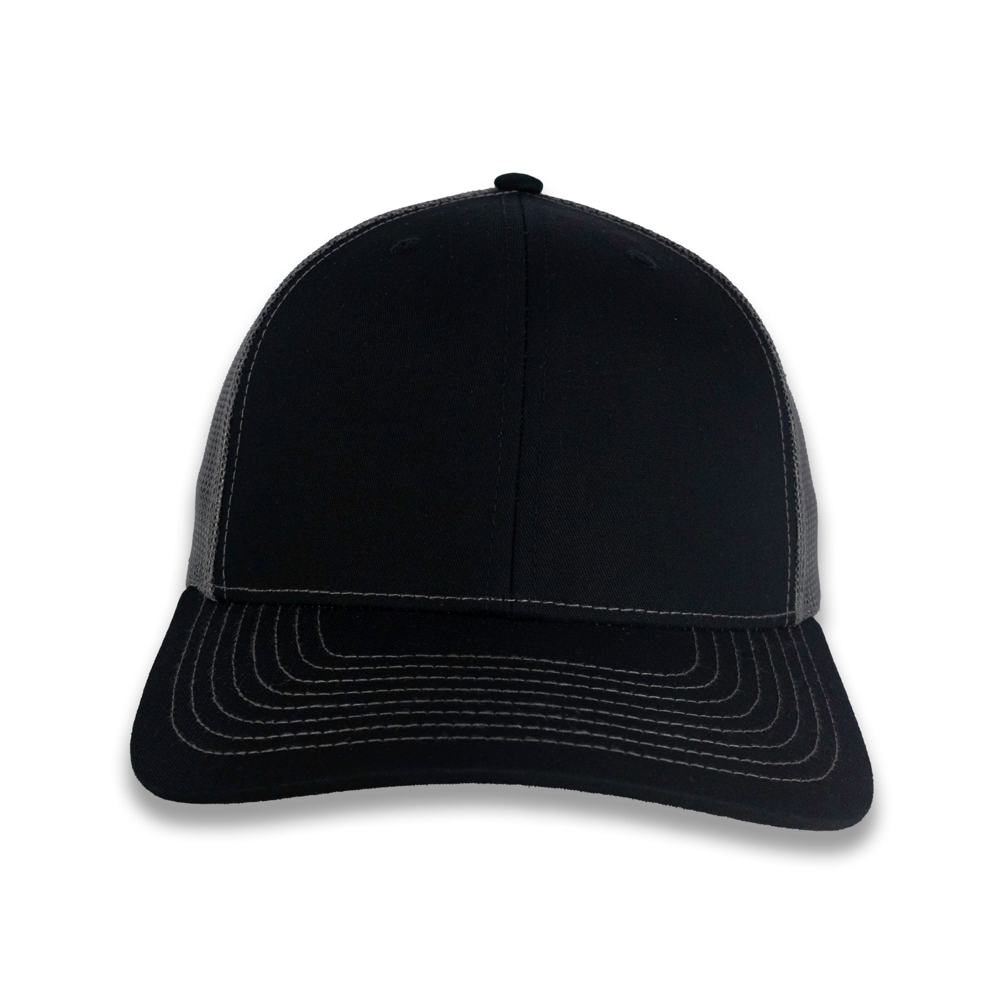 Richardson 112 Split Trucker - Black/Charcoal