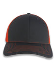 Richardson 112 Split Trucker - Charcoal/Orange