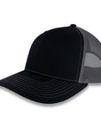 Richardson 112 Split Trucker - Black/Charcoal