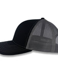 Richardson 112 Split Trucker - Black/Charcoal