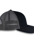 Richardson 112 Split Trucker - Black/Charcoal