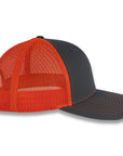 Richardson 112 Split Trucker - Charcoal/Orange
