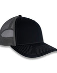 Richardson 112 Split Trucker - Black/Charcoal