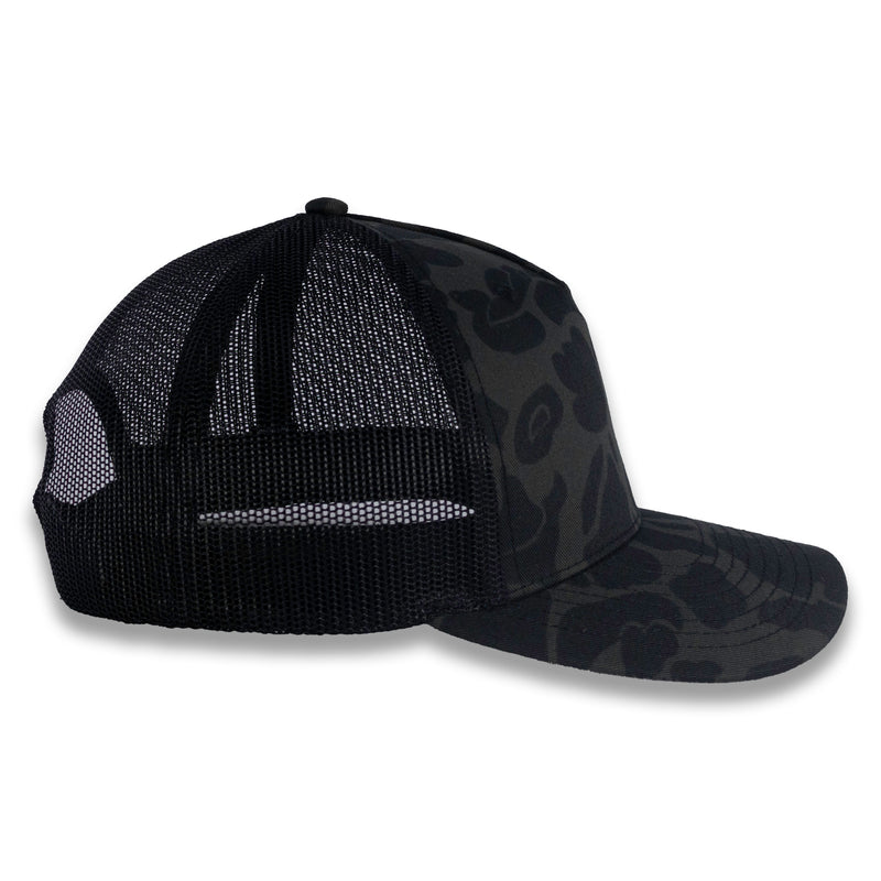 Richardson Five Panel Trucker - Duck - Sable Duck Camo Black