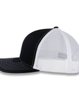 Richardson 112 Split Trucker - Black/White
