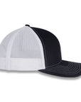 Richardson 112 Split Trucker - Black/White