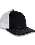 Richardson 112 Split Trucker - Black/White