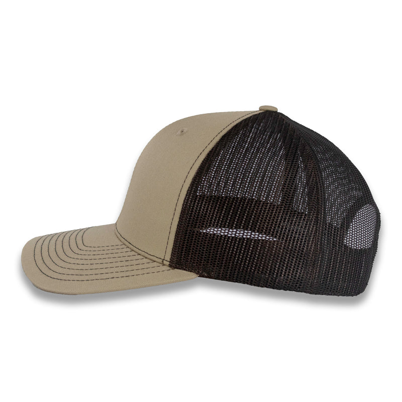 Richardson 112 Split Trucker - Khaki/Coffee