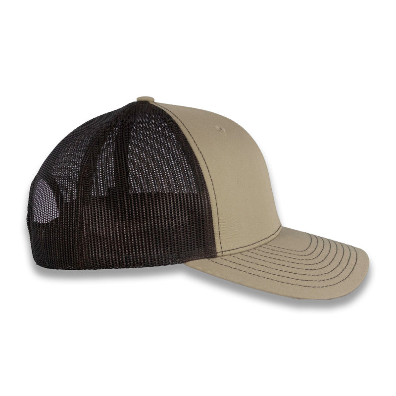 Richardson 112 Split Trucker - Khaki/Coffee