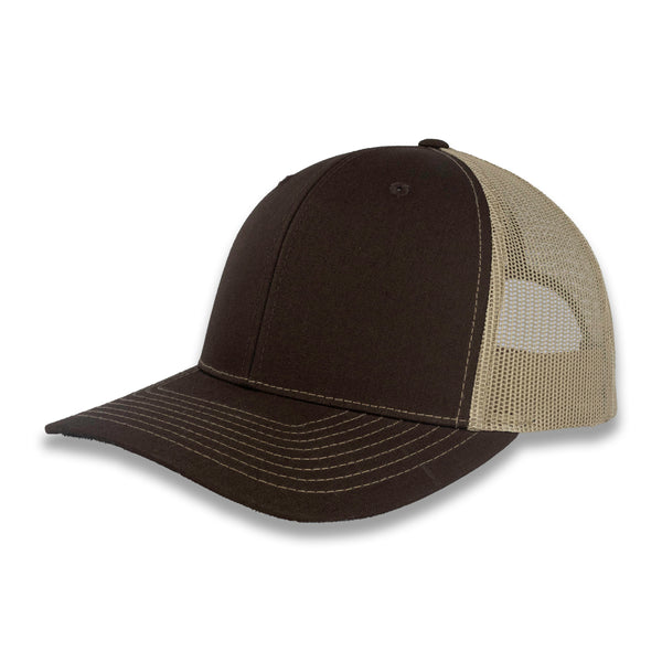Richardson 112 Split Trucker - Brown/Khaki