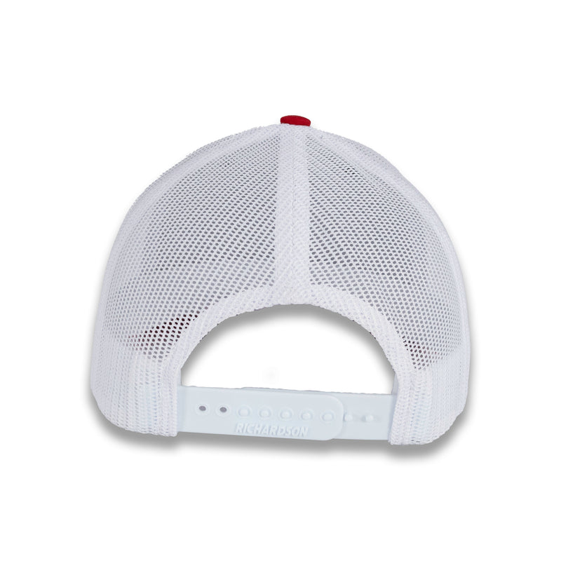 Richardson 112 Tri-Color Trucker - Black/White/Red
