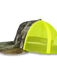 Richardson Five Panel Trucker - Realtree - Edge Neon Yellow
