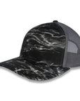 Richardson Five Panel Trucker - Mossy Oak - Elements Blacktip/Charcoal