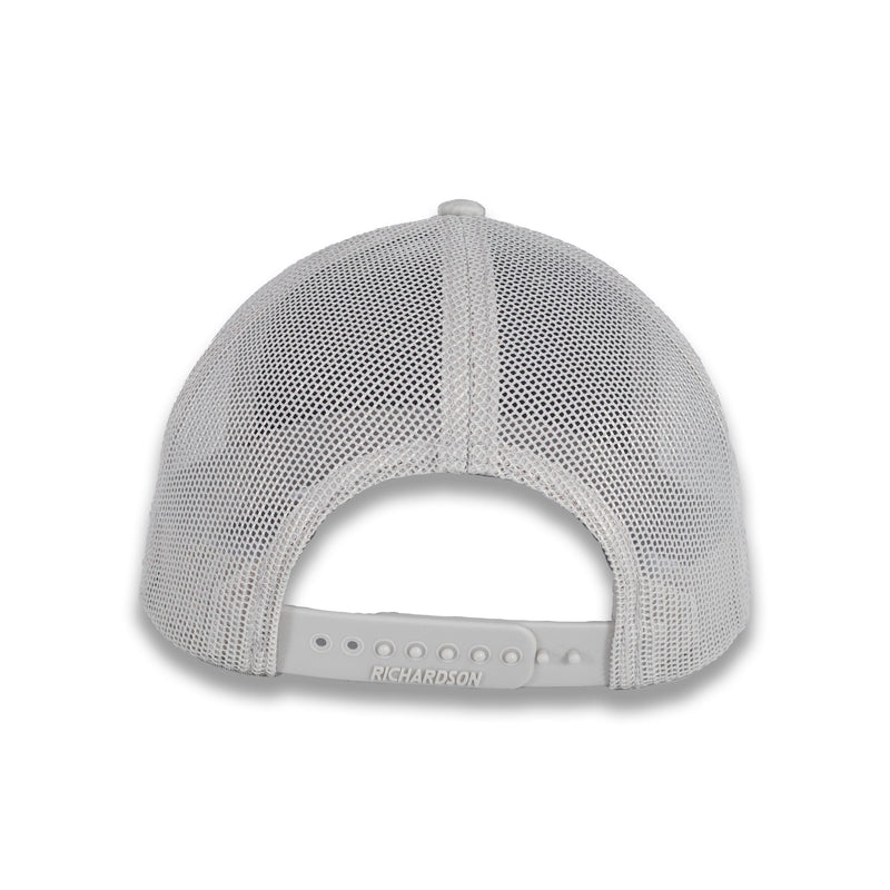 Richardson Five Panel Trucker - Mossy Oak - Elements Bonefish/Light Grey